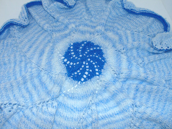 Blue Mix Round Blanket